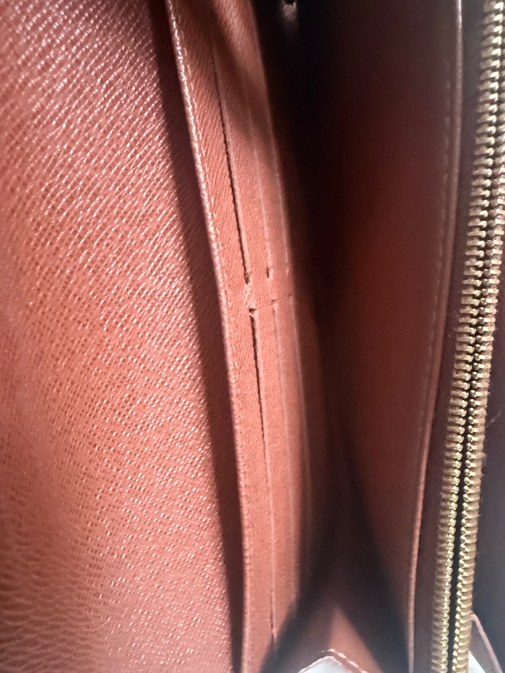 Louis Vuitton Monogram Envelope Wallet - Dark Brown with Gold Snap - Picture 4 of 9